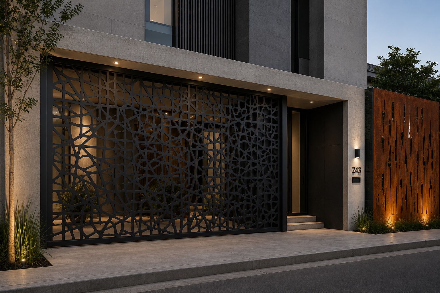 Celosía decorativa exterior