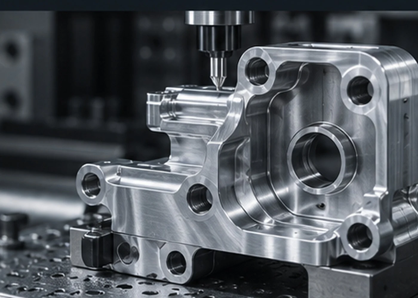 Componente metálico de precisión para maquinado CNC