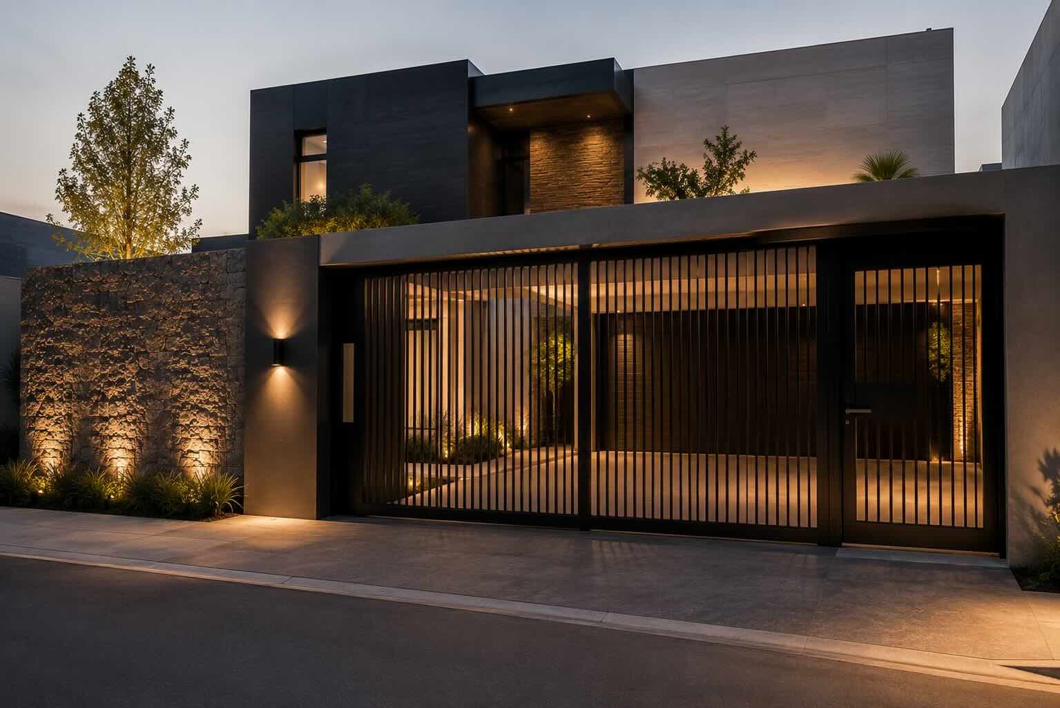 Portones de herrería modernos para residencias