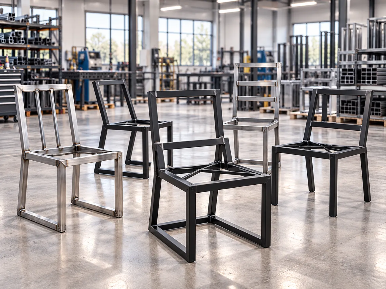Dining & guestroom chairs – representative metal component